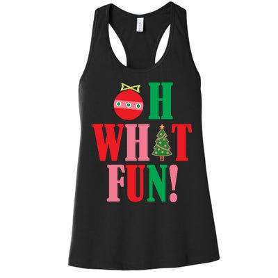 Oh What Fun Christmas Women's Racerback Tank