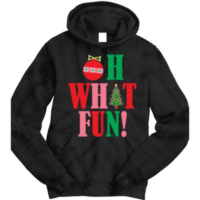 Oh What Fun Christmas Tie Dye Hoodie