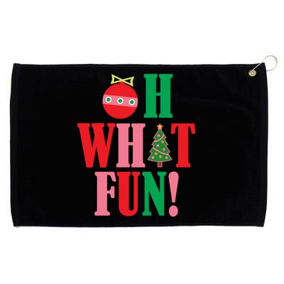 Oh What Fun Christmas Grommeted Golf Towel