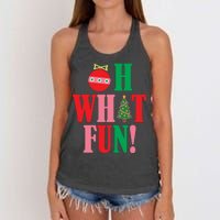 Oh What Fun Christmas Women's Knotted Racerback Tank