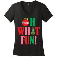 Oh What Fun Christmas Women's V-Neck T-Shirt