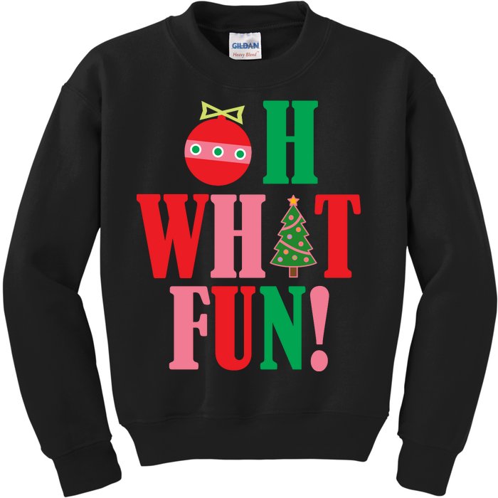 Oh What Fun Christmas Kids Sweatshirt