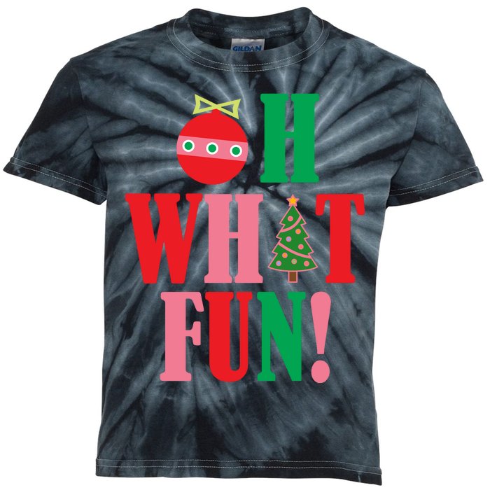 Oh What Fun Christmas Kids Tie-Dye T-Shirt