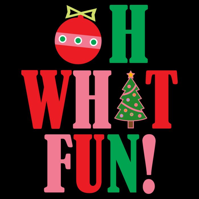 Oh What Fun Christmas Zip Tote Bag