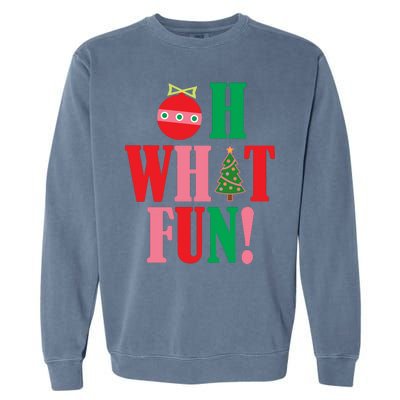 Oh What Fun Christmas Garment-Dyed Sweatshirt