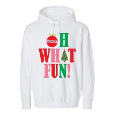 Oh What Fun Christmas Garment-Dyed Fleece Hoodie