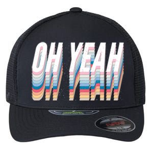 Oh Yeah! Funny Retro Flexfit Unipanel Trucker Cap