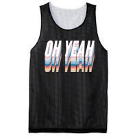 Oh Yeah! Funny Retro Mesh Reversible Basketball Jersey Tank