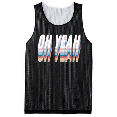 Oh Yeah! Funny Retro Mesh Reversible Basketball Jersey Tank