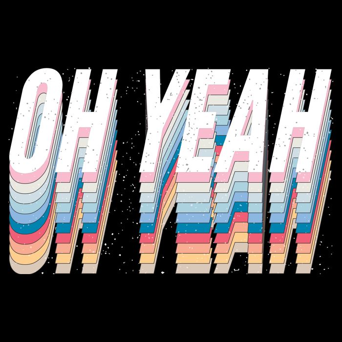 Oh Yeah! Funny Retro Tie-Dye T-Shirt