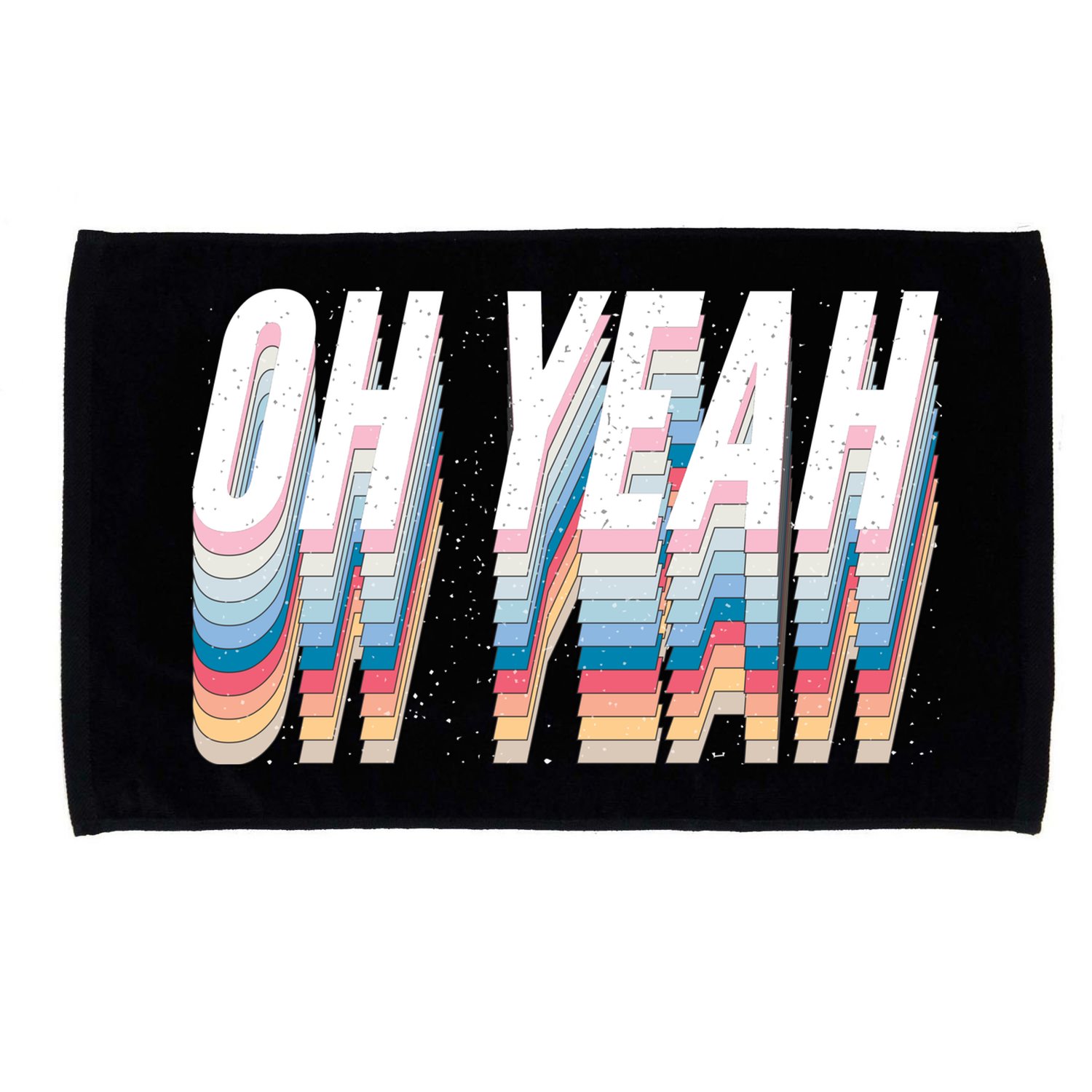 Oh Yeah! Funny Retro Microfiber Hand Towel