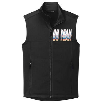 Oh Yeah! Funny Retro Collective Smooth Fleece Vest