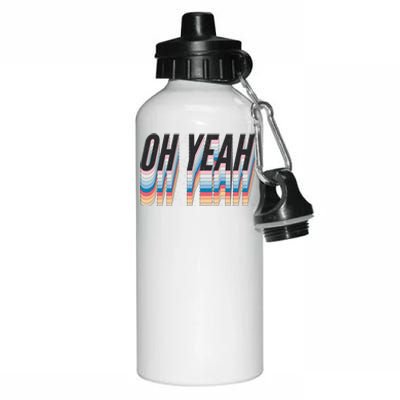 Oh Yeah! Funny Retro Aluminum Water Bottle