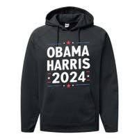 Obama Harris 2024 Democrat Us Election Michelle Kamala Performance Fleece Hoodie