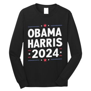 Obama Harris 2024 Democrat Us Election Michelle Kamala Long Sleeve Shirt