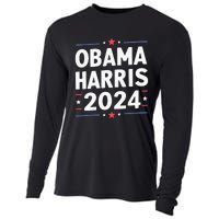 Obama Harris 2024 Democrat Us Election Michelle Kamala Cooling Performance Long Sleeve Crew