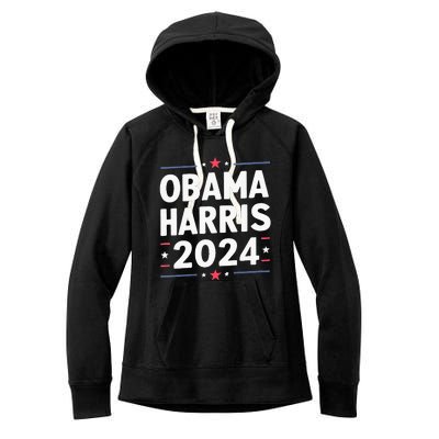 Obama Harris 2024 Democrat Us Election Michelle Kamala Women's Fleece Hoodie