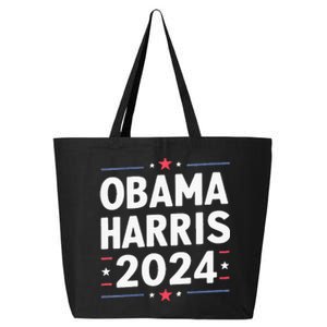 Obama Harris 2024 Democrat Us Election Michelle Kamala 25L Jumbo Tote