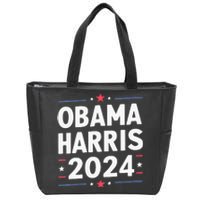 Obama Harris 2024 Democrat Us Election Michelle Kamala Zip Tote Bag