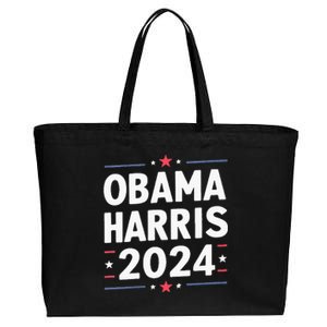 Obama Harris 2024 Democrat Us Election Michelle Kamala Cotton Canvas Jumbo Tote