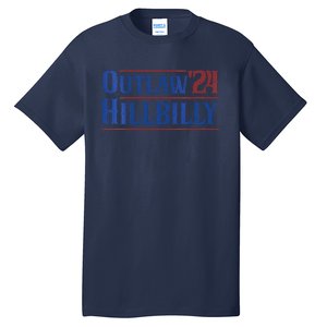 Outlaw Hillbilly 2024 Funny Country Western Trump Vance 2024 Tall T-Shirt