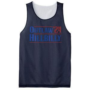 Outlaw Hillbilly 2024 Funny Country Western Trump Vance 2024 Mesh Reversible Basketball Jersey Tank