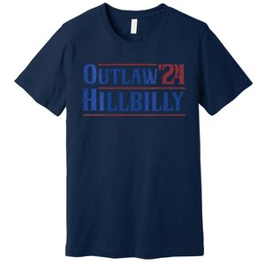 Outlaw Hillbilly 2024 Funny Country Western Trump Vance 2024 Premium T-Shirt