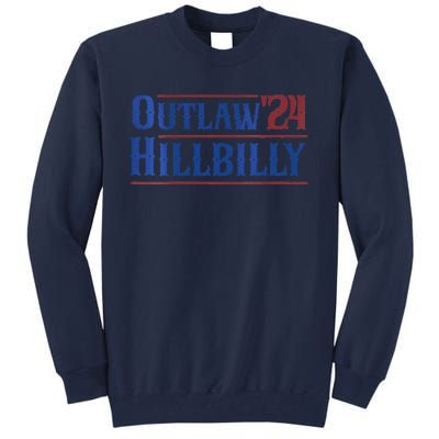 Outlaw Hillbilly 2024 Funny Country Western Trump Vance 2024 Tall Sweatshirt