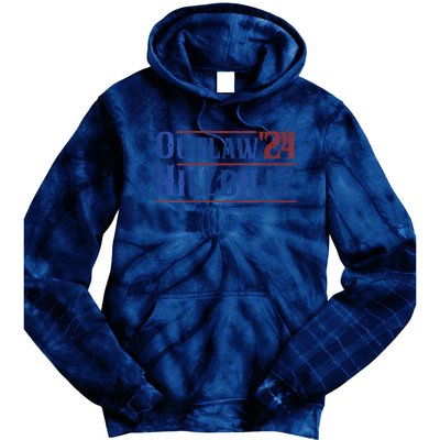 Outlaw Hillbilly 2024 Funny Country Western Trump Vance 2024 Tie Dye Hoodie