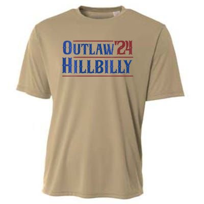 Outlaw Hillbilly 2024 Funny Country Western Trump Vance 2024 Cooling Performance Crew T-Shirt