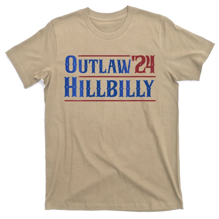 Outlaw Hillbilly 2024 Funny Country Western Trump Vance 2024 T-Shirt