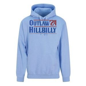 Outlaw Hillbilly 2024 Funny Country Western Trump Vance 2024 Unisex Surf Hoodie