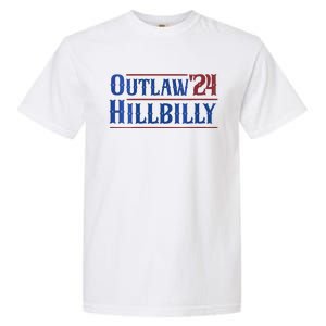 Outlaw Hillbilly 2024 Funny Country Western Trump Vance 2024 Garment-Dyed Heavyweight T-Shirt