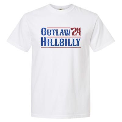 Outlaw Hillbilly 2024 Funny Country Western Trump Vance 2024 Garment-Dyed Heavyweight T-Shirt