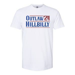 Outlaw Hillbilly 2024 Funny Country Western Trump Vance 2024 Softstyle CVC T-Shirt