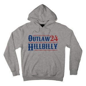 Outlaw Hillbilly 2024 Barbed Wire Western Trump Vance 2024 Tall Hoodie