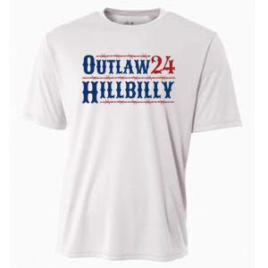 Outlaw Hillbilly 2024 Barbed Wire Western Trump Vance 2024 Cooling Performance Crew T-Shirt