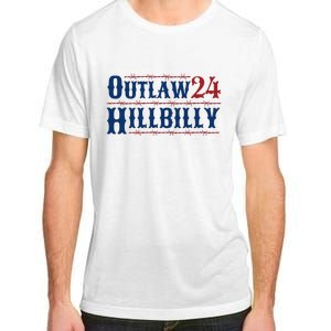 Outlaw Hillbilly 2024 Barbed Wire Western Trump Vance 2024 Adult ChromaSoft Performance T-Shirt