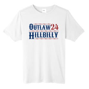 Outlaw Hillbilly 2024 Barbed Wire Western Trump Vance 2024 Tall Fusion ChromaSoft Performance T-Shirt