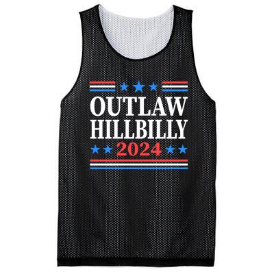 Outlaw Hillbilly 2024 Trump Vance Us Flag Vintage Mesh Reversible Basketball Jersey Tank