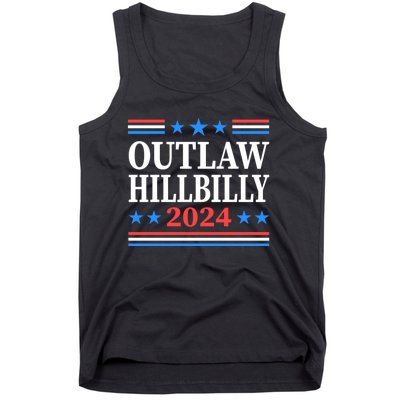 Outlaw Hillbilly 2024 Trump Vance Us Flag Vintage Tank Top