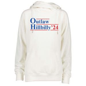 Outlaw Hillbilly 24 IM Voting For The Outlaw And Hillbilly Womens Funnel Neck Pullover Hood