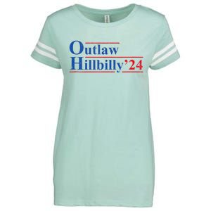 Outlaw Hillbilly 24 IM Voting For The Outlaw And Hillbilly Enza Ladies Jersey Football T-Shirt