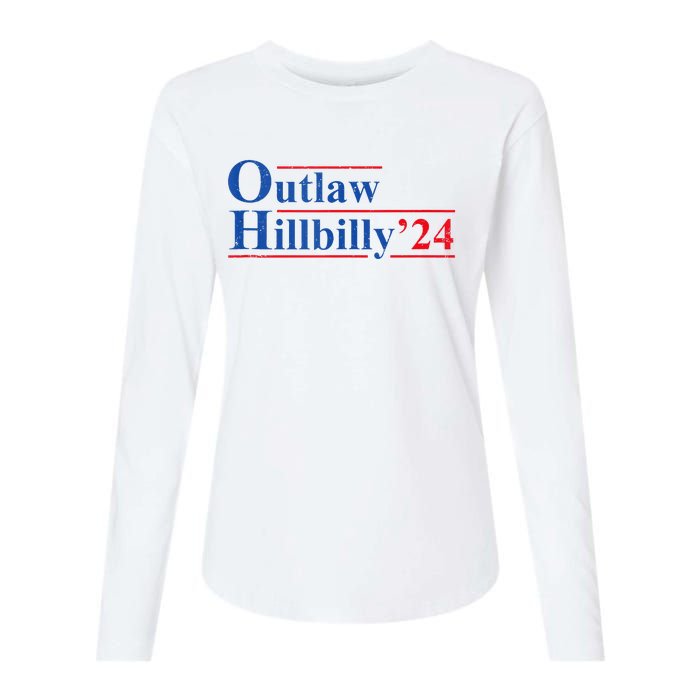 Outlaw Hillbilly 24 IM Voting For The Outlaw And Hillbilly Womens Cotton Relaxed Long Sleeve T-Shirt