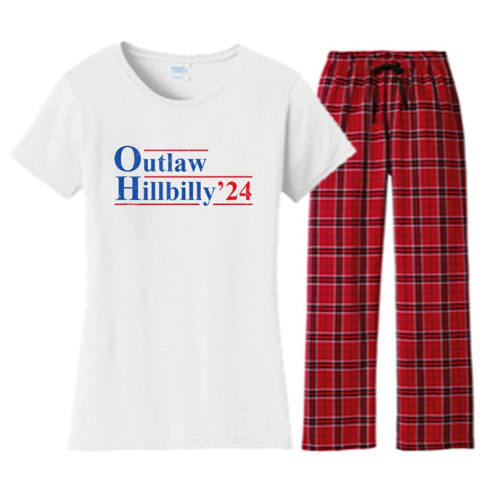 Outlaw Hillbilly 24 IM Voting For The Outlaw And Hillbilly Women's Flannel Pajama Set