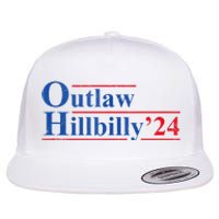 Outlaw Hillbilly 24 IM Voting For The Outlaw And Hillbilly Flat Bill Trucker Hat