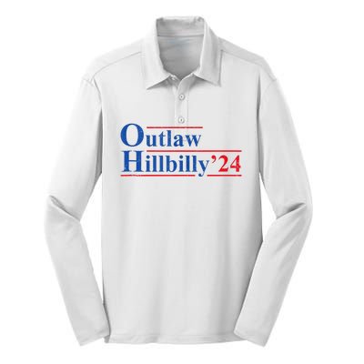 Outlaw Hillbilly 24 IM Voting For The Outlaw And Hillbilly Silk Touch Performance Long Sleeve Polo