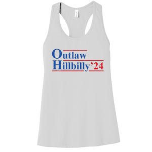 Outlaw Hillbilly 24 IM Voting For The Outlaw And Hillbilly Women's Racerback Tank