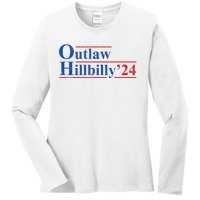 Outlaw Hillbilly 24 IM Voting For The Outlaw And Hillbilly Ladies Long Sleeve Shirt