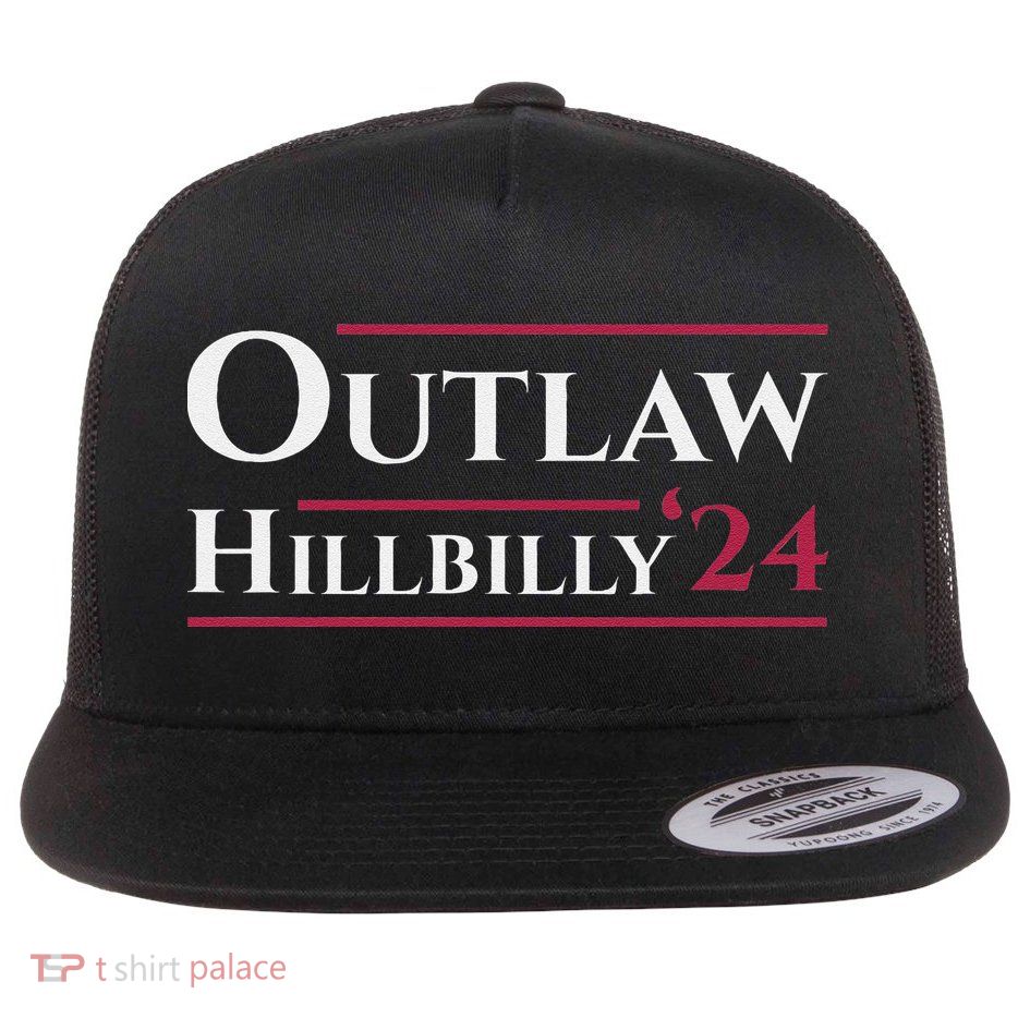 Outlaw Hillbilly 24 Flat Bill Trucker Hat